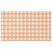 Modern wit en Sinaasappel Gingham Plaid Tafelkleed (Voorkant (Horizontaal))