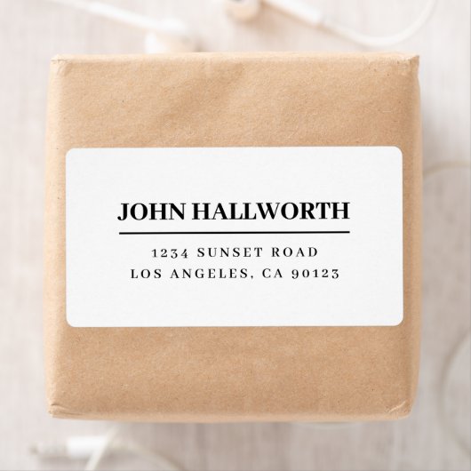 Modern wit en zwart etiket (Insitu)