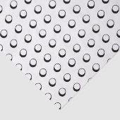 Modern wit en zwart polka stippen patroon leuk sch tissuepapier (Detail)