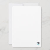 Modern wit en zwart script save the date (Achterkant)