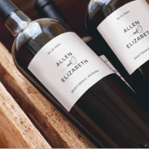 Modern Wit en Zwart Stijlvol Bruiloft Sparkling W