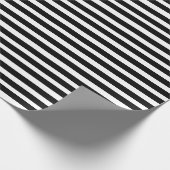 Modern wit en zwart verjaardagsfeestje cadeaupapier (Hoek)