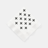 Modern wit en zwart Zwitsers kruis Servet (Hoek)