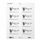 Modern wit Fresh Eggs  - Egg Carton Label (Full Sheet)