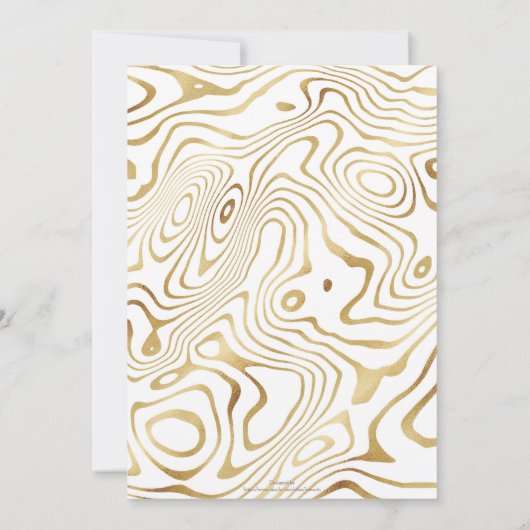 Modern wit goud marmer Abstract (Achterkant)