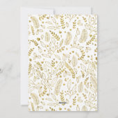 Modern Wit Goud Multi Foto Vrolijk Kerstfeest Feestdagenkaart (Achterkant)