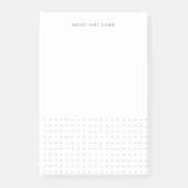 Modern wit grijs gestippelde post-it notities post-it® notes (Voorkant)