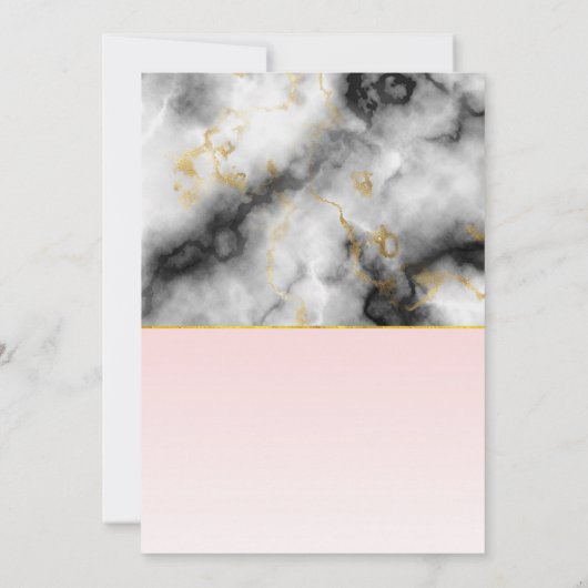 Modern wit grijs marmer Jubileum Kaart (Achterkant)