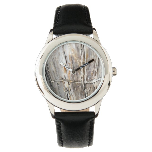 Modern wit & grijs unisex horloge (Voorkant)