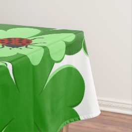 Modern Wit, Groen, Rode Lieveheersbeestje Insect & Tafelkleed