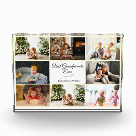 Modern wit grootouder Jubileum foto cadeau
