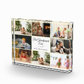 Modern wit grootouder Jubileum foto cadeau (Rechts)