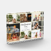 Modern wit grootouder Jubileum foto cadeau (Links)