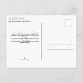 Modern wit jas ceremonie Afstuderen Aankondigingskaart (Achterkant)