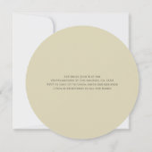 Modern wit konijn Baby shower Party Kaart (Achterkant)