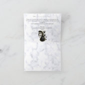 Modern wit - Marble Black Abstract Dank je Bedankkaart (Binnen)