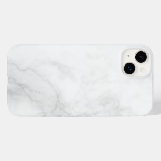 Modern wit marmer Case-Mate iPhone case (Achterkant (horizontaal))