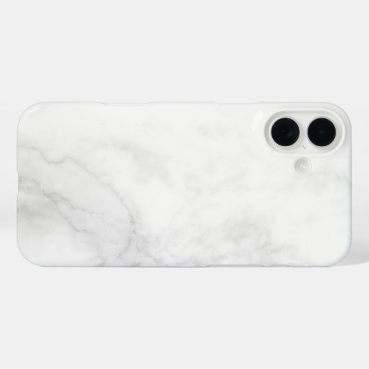 Modern wit marmer Case-Mate iPhone case (Achterkant (horizontaal))
