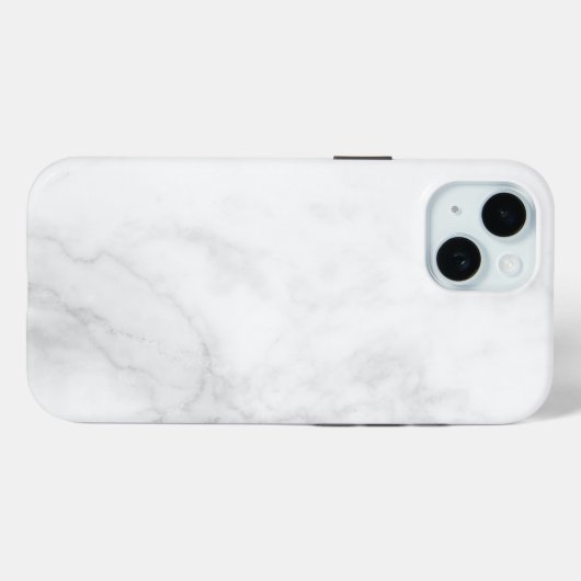 Modern wit marmer Case-Mate iPhone case (Achterkant (horizontaal))