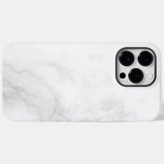 Modern wit marmer Case-Mate iPhone case (Achterkant (horizontaal))