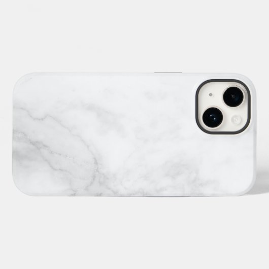 Modern wit marmer Case-Mate iPhone case (Achterkant (horizontaal))
