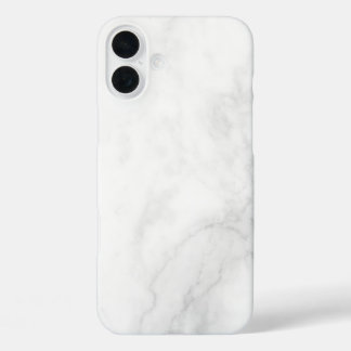 Modern wit marmer iPhone 16 plus hoesje
