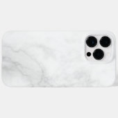 Modern wit marmer Case-Mate iPhone case (Achterkant (horizontaal))