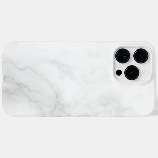 Modern wit marmer Case-Mate iPhone case (Achterkant (horizontaal))