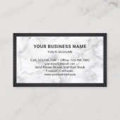 Modern wit marmer Handyman automatische reparatie Visitekaartje (Achterkant)