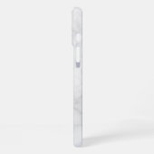 Modern wit marmer iPhone hoesje (Linkerkant)