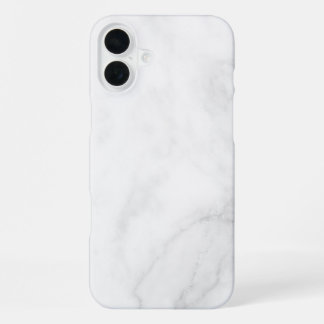 Modern wit marmer iPhone 16 plus hoesje