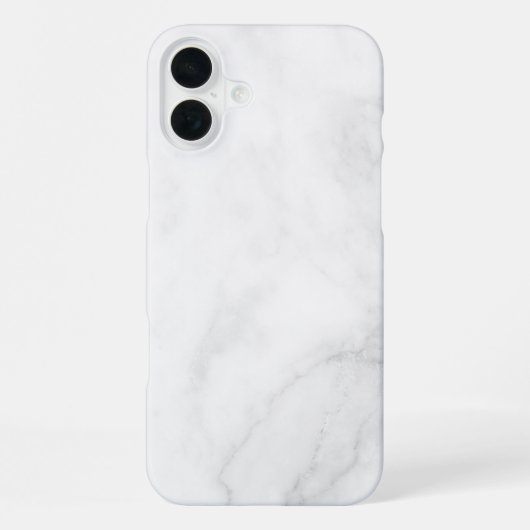 Modern wit marmer iPhone hoesje (Achterkant)
