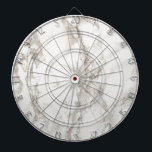 Modern wit marmer textiepatroon dartbord<br><div class="desc">Moderne witte marmer textuur patroon. Ideaal geschenk voor mensen die op zoek zijn naar iets simpels en minimaal.</div>
