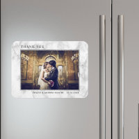 Modern wit marmer zilveren glitter dank u foto