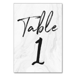 Modern wit marmeren schrift | Tabelnummer Kaart 1