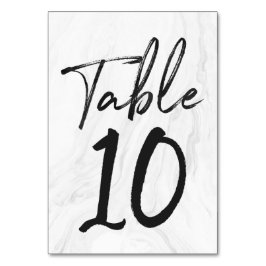 Modern wit marmeren schrift | Tabelnummer Kaart 10