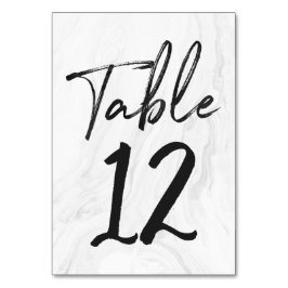 Modern wit marmeren schrift | Tabelnummer Kaart 12