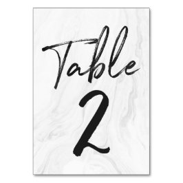 Modern wit marmeren schrift | Tabelnummer Kaart 2