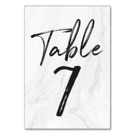 Modern wit marmeren schrift | Tabelnummer Kaart 7