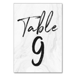 Modern wit marmeren schrift | Tabelnummer Kaart 9