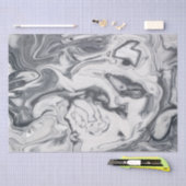 Modern wit marmerpatroon tissuepapier (Craft)