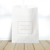 Modern wit met Oranje bruiloft Bedankzakje