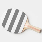 Modern Wit, Middengrijze Streep Tafeltennisbatje (Zijkant)