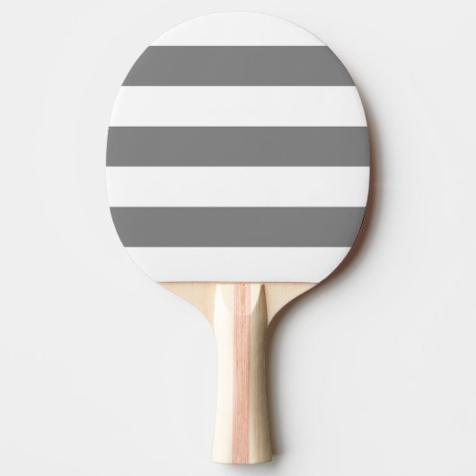 Modern Wit, Middengrijze Streep Tafeltennisbatje (Voorkant)