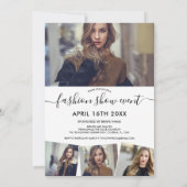 Modern wit minimalistisch show van de mode van man kaart (Achterkant)