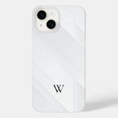 Modern Wit Patroon Case-Mate iPhone Case (Achterkant)
