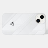 Modern Wit Patroon Case-Mate iPhone Case (Achterkant (horizontaal))