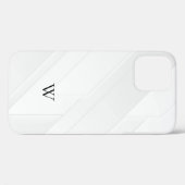 Modern Wit Patroon Case-Mate iPhone Case (Achterkant (horizontaal))