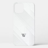 Modern Wit Patroon Case-Mate iPhone Case (Achterkant)