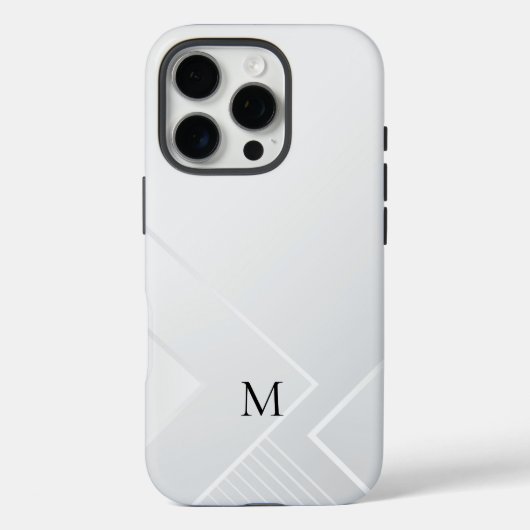 Modern Wit Patroon Case-Mate iPhone Case (Achterkant)